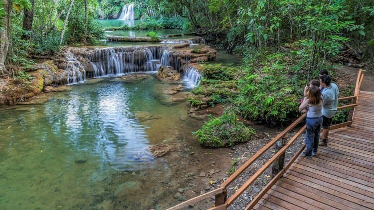 Piscinas naturais da Estância Mimosa